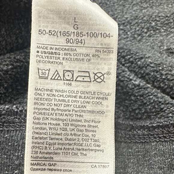 GAP Charcoal Full-Zip Hoodie - Picture 9 of 10